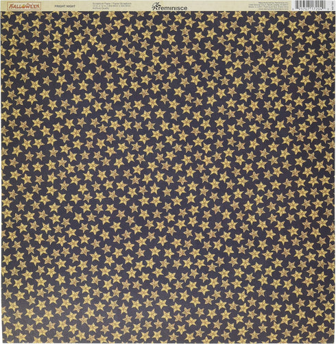 Reminisce Halloween 12 by 12-Inch Double Sided Scrapbook Paper, Fright Night...