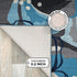 Rugshop Modern Large Floral Non-Slip (Non-Skid) Area Rug 20" X 30" Gray-Blue...