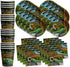 Reptile Lizard Snake Birthday Party Supplies Set Plates Napkins Cups Tableware Kit for 16...