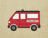 Artdash® exclusive Boy's Bedroom Art Prints: FIRE TRUCKS & Burlap (DR071) (8"×10")...