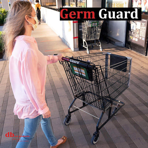dbest products Germ Guard Contactless Supermarket Shopping Cart Handle Cover Protection Prevents The Spread Glove Alternative PPE, Black