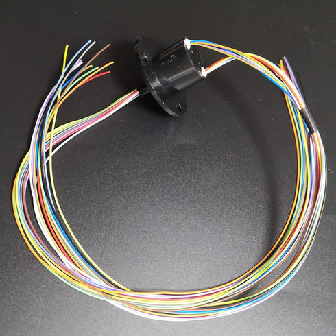 Taidacent 6 Wires12 Wires 2A 5A 10A 15A 20A 30A Slip Ring Collector Ring Rotary Electrical Contact Electrical Slip Ring Joint Rotary Connector (12...