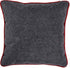 Pillow Perfect Merry Christmas Throw Pillow, 11.5 in. L X 11.5 in. W X 5 in. D, Grey...