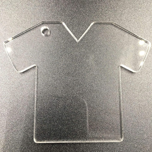 NUORUI 10 Pcs Vneck Scrub Acrylic Blank for Key Chains 1/8" Thick...