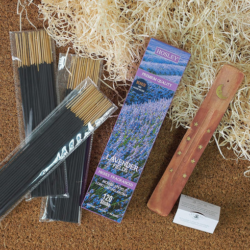 Hosley® Elevate Your Senses with a 120-Pack of Lavender Fragrance Incense Sticks - Premium Aromatherapy for Relaxation and Meditation Long-Lasting...