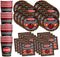 Warning Sign 50th Birthday Party Supplies Set Plates Napkins Cups Tableware Kit for 16...