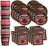 Warning Sign 50th Birthday Party Supplies Set Plates Napkins Cups Tableware Kit for 16...