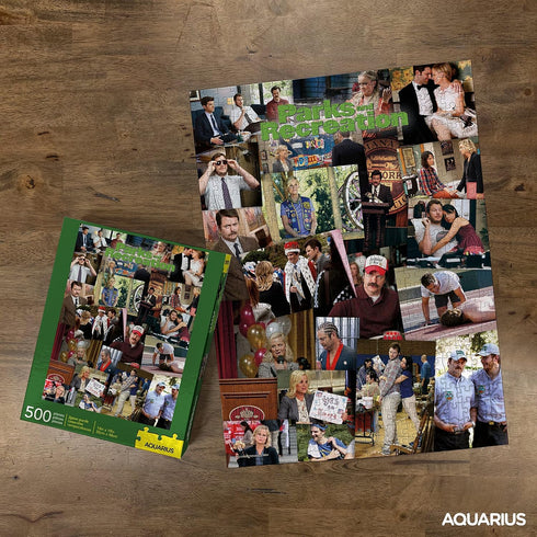 AQUARIUS Parks & Rec Collage Puzzle (500 Piece Jigsaw Puzzle) - Glare Free - Precision Fit - Officially Licensed Parks & Rec Merchandise & Collect...