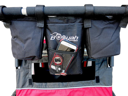 Booyah Double Stroller Organizer - Fits Clevr, Aosom & Best Choice Double Baby & Pet Strollers...