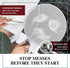 BergKoch Splatter Screen for Frying Pan - 13 Inch Stainless Steel Grease Splatter Guard - Cover Oil Splash when Sizzling Bacon, Cooking Fried Chic...