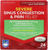 Rite Aid Daytime Severe Sinus Congestion & Pain Relief - Acetaminophen, 325 mg - 24 Caplets | Multi-Symptom Non-Drowsy | Relief | Cold and Flu | C...