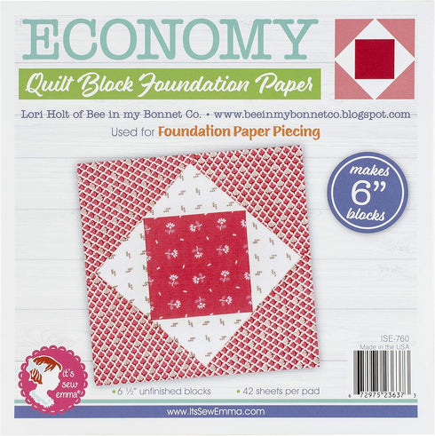 It's Sew Emma Foundation Paper 6" Econo, 6" Economy from Lori Holt...