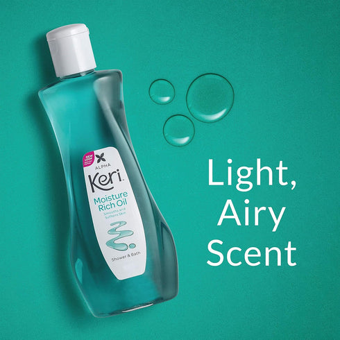Keri Moisture Rich Shower Bath Oil, Clear, 8 Ounce...