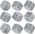 Marble Whiskey Stones – Natural Reusable Chilling Rocks for Whiskey & Bourbon, Silver Finish, One Size...