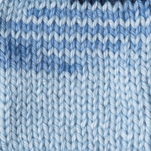 Caron Simply Soft Ombre Yarn (4) Medium Gauge 100% Acrylic - 5oz - Sat Blue Jeans - Machine Wash & Dry......