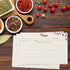 Spacious Recipe Cards 4x6” - 50 count, Double Sided. Thick Card Stock. Perfect for Recipe Box & Recipe Binder. Minimal Floral Kraft-Like Design...