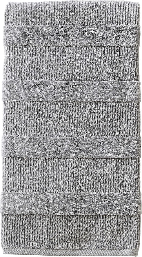 SKL Home Efrie 100% Turkish Cotton Bath Towel, 28" x 54", Gray...