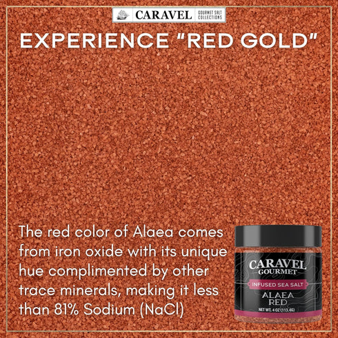 Pacific Sea Salts 2-pack - Hawaiian Alaea Red & Black Lava - Infused With Baked Red Alaea Clay & Activated Charcoal - Flavorful, Mineral-Rich - Ko...