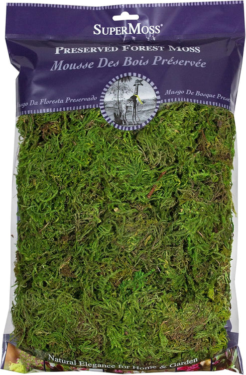SuperMoss (25322) Forest Moss Preserved, Fresh Green, 8oz...