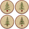 Natural Christmas Set of 4 Coasters...