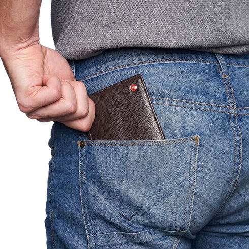 Alpine Swiss Connor Executive Bifold Wallet | Business Passcase for Men | Premium Leather | Dual ID Windows | RFID Blocking | Gift Box Included So...