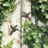 Hummingbirds, Set of 2, Nature Inspired Small Wall Hanging Ornamental Birds, Fall Garden Home Decorations, Good Luck Accent Plaques, Handmade in H...