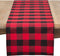 SARO LIFESTYLE Nautica Collection Cotton And Poly Blend Buffalo Plaid Runner, 16" x 120", Red...
