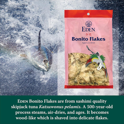 Eden Japanese Bonito Flakes, Shaved Skipjack Tuna, Katsuobushi ??, Traditionally Aged and Dried, Hardwood Smoked, Make Dashi and Miso Soup, 1.05 o...