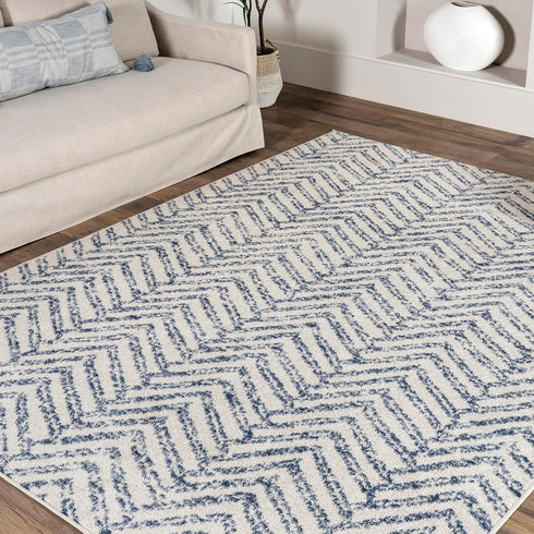 nuLOOM Rosanne Transitional Striped Runner Rug, 2' 8" x 8', Blue...