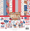 Echo Park Paper Company America Collection Kit paper, red, white, blue 12-x-12-Inch...