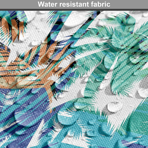 Ambesonne Palm Leaf Fabric by The Yard, Tropical Summer Print with Palm Abstract Nature Pattern Fantasy Dream, Decorative Fabric for Upholstery an...