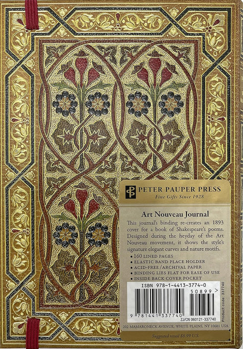 Art Nouveau Journal (5'' x 7'' notebook)...