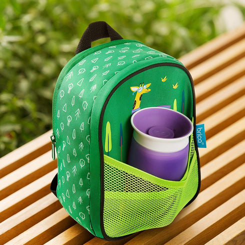 Munchkin® Brica® By-My-Side™ Toddler Safety Harness Backpack with Leash, Giraffe, Green...