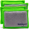 Kitchen Sponge | Odor Resistant, Non-Scratch Microfiber Mesh and Terry Cloth Sponge, No Odor, Long Lasting Odor Protection | Durable Odor Free Lif...