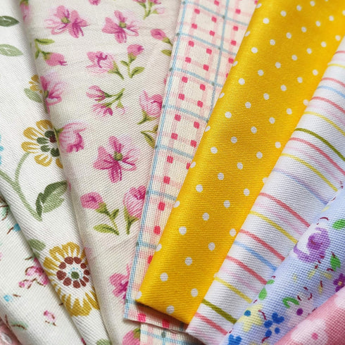 Quilting Fabric, Misscrafts Cotton Craft Fabric Bundle Squares Patchwork Pre-Cut Quilt Squares for DIY Sewing Scrapbooking Quilting Dot Pattern (5...
