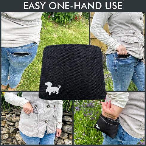 Pocket Sized Dog Treat Pouch - Treat Pouches for Pet Training - Small Dog Treat Pouch with Magnetic Closure - Dog Walking Treat Bag for Dog Traini...