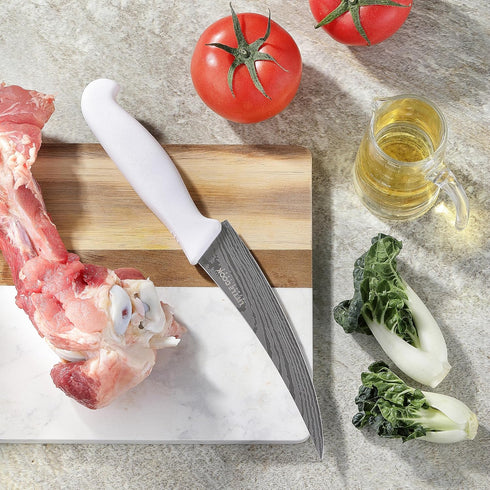 Boning Knife, Little Cook 6-inch Fillet knife, Stainless Steel Blade deboning Knife, Great for Meat Cutting, Fish, Poultry, Chicken (Dishwasher Sa...