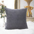 Home Brilliant Grey Pillow Covers 18 x 18 Set of 2 Soft Decorative Striped Corduroy Velvet Square Throw Pillow Cover for Sofa Couch, 18x18 inch, D...