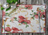 Tache Spring Placemats Floral Sweet Red Roses Birds Placemat - Shabby Chic Vintage Tapestry Kitchen Dining Dinner Linens Floral Table Mat - Set of...