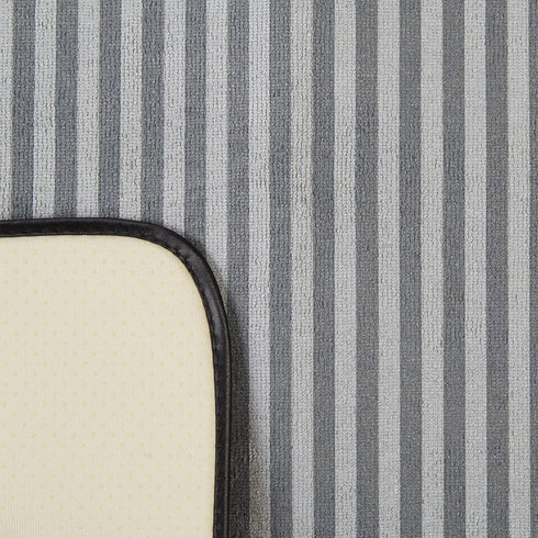 Bone Dry Striped Pet Cage Mat, X-Large - 25 x 39, Gray...