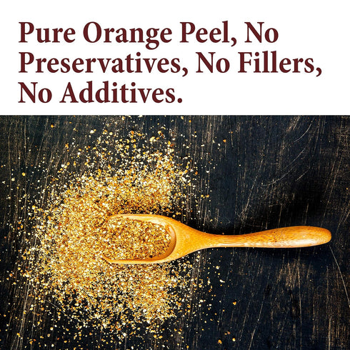 The Spice Way Orange Peel - Granules (4 oz) without any preservatives. Great for cooking, baking and tea....
