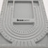 The Beadsmith Bead Board, Grey Flocked, 3 U-Shaped Channels, 6 Recessed Compartments, 9.5 x 13 inches, Design Boards for Creating Bracelets, Neckl...