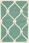 SAFAVIEH Cambridge Collection Accent Rug - 2' x 3', Teal & Ivory, Handmade Moroccan Wool, Ideal for High Traffic Areas in Entryway, Living Room, B...