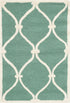 SAFAVIEH Cambridge Collection Accent Rug - 2' x 3', Teal & Ivory, Handmade Moroccan Wool, Ideal for High Traffic Areas in Entryway, Living Room, B...