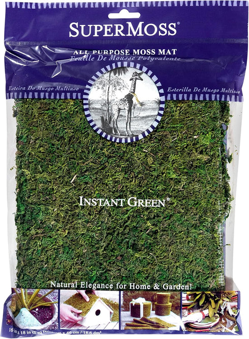 SuperMoss (22420) InstantGreen Moss Mat, Fresh Green, 18 x 16""...