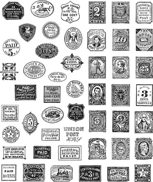 Stampers Anonymous Tim Holtz Cling 7"X8.5", Stamp Collector...
