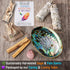 Perfect Unity Smudging Kit - 2 White Sage Smudge Sticks + 2 Palo Santo Sticks + Abalone Shell Bowl + Rose Quartz Crystal | Healing Incense for Cle...