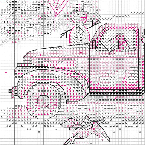 Dimensions 70-09622 Joy Ride Beginner's Mini Counted Cross Stitch Kit, 7" x 5", 14 Cnt. White Aida, 4 Pieces...