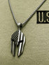 Workout Pendant Necklace, The Spartan Warrior Pendant, Self-Discipline, Hard Work, Dedication, Motivational Gift for Gym Lovers, Titanium Steel Ne...