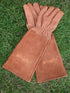 Rose Pruning Gloves for Men and Women - Thorn Proof Goatskin Leather Gardening Gloves with Gauntlet (Extra Large, Brown)...